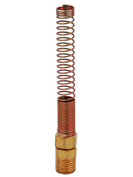 CONECTOR P/ ESPIRAL C/ MOLA 8MM X 1/4 BSPT