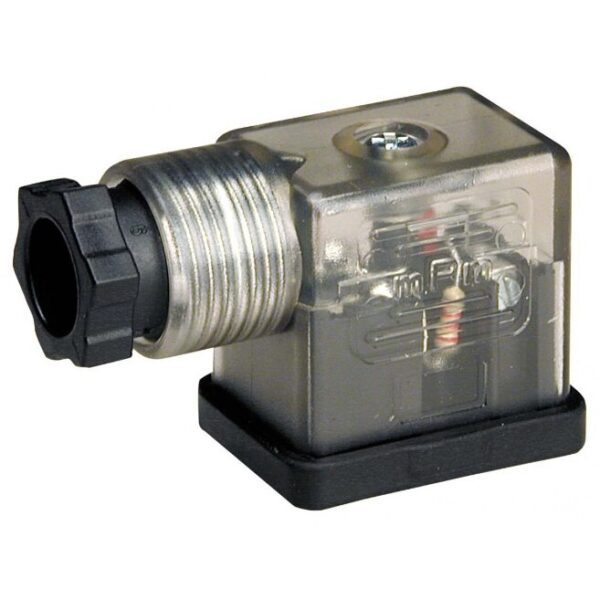 CONECTOR P/ VALVULA 2W C/ LED 220V