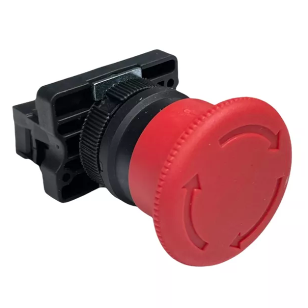 CONJUNTO BOTAO COGUMELO TRAVA M5 VERMELHO