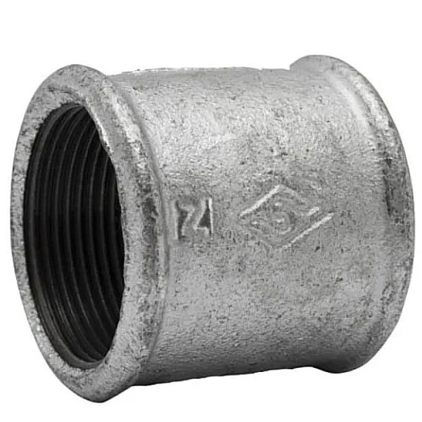 LUVA PARALELA 1/4 GALVANIZADA
