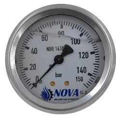 MANOMETRO PAINEL 0 A 400 BAR 1/4 NPT