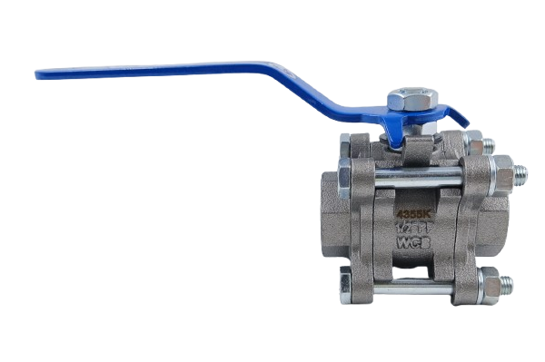 VALVULA ESFERA TRIPARTIDO EM ACO 1000 PSI 1/2