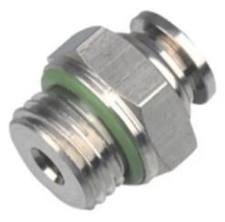 CONEXAO RETA MACHO 8MMX1/8 BSP EM INOX
