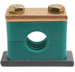 ABRACADEIRA PESADA  BASE PARA SOLDA  P/ TUBO 100MM  CORPO POLIPROPILENO  ACO - 527/1 -