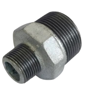 NIPLE REDUCAO 3/8 X 1/4 GALVANIZADO
