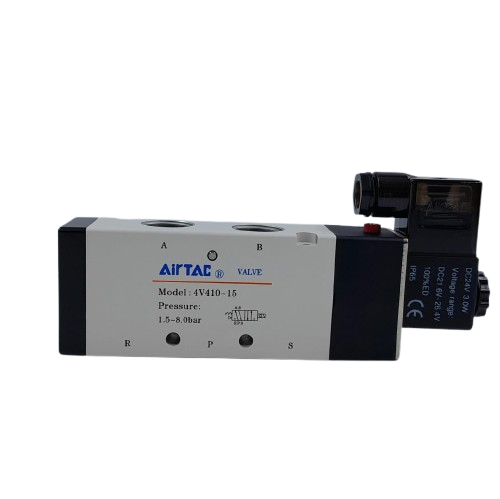 VALVULA SIMPLES SOLENOIDE 5/2 VIAS R.1/2 AIRTAC
