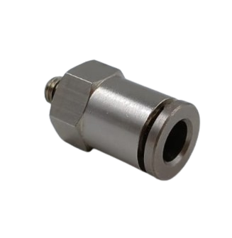 CONEXAO RETA METALICA D.6MM X R.M5
