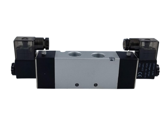 VALVULA SOLENOIDE 1/2 5/2 VIAS DUPLO SOLENOIDE 24V