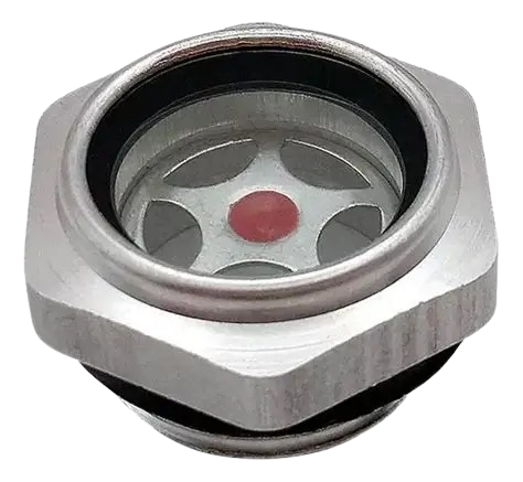 VISOR DE OLEO 1 BSP C/ O RING - ALUMINIO