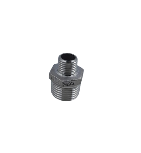 NIPLE DE REDUCAO INOX 304 BSP 1/2 X 1/4 INOX 304